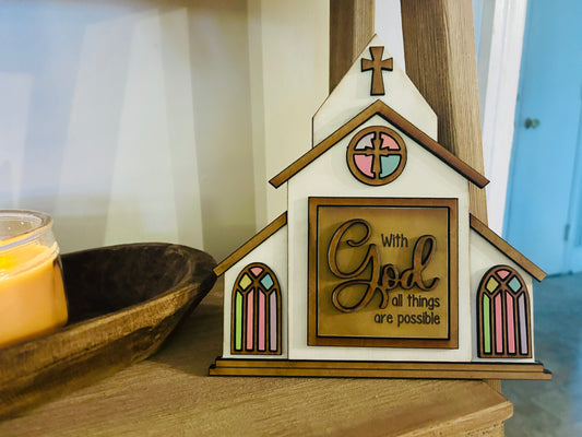 Interchangeable Church Shelf Sitter