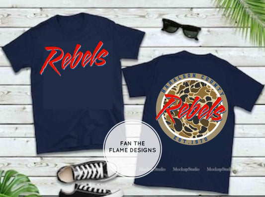 Rebels Camo Est 1970 Short/Long/Sweatshirt