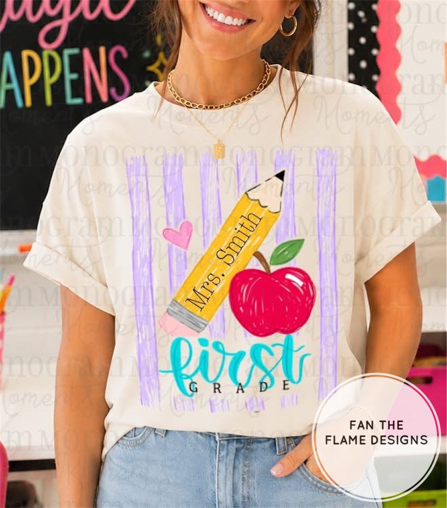 Girls Grade Level Stripes