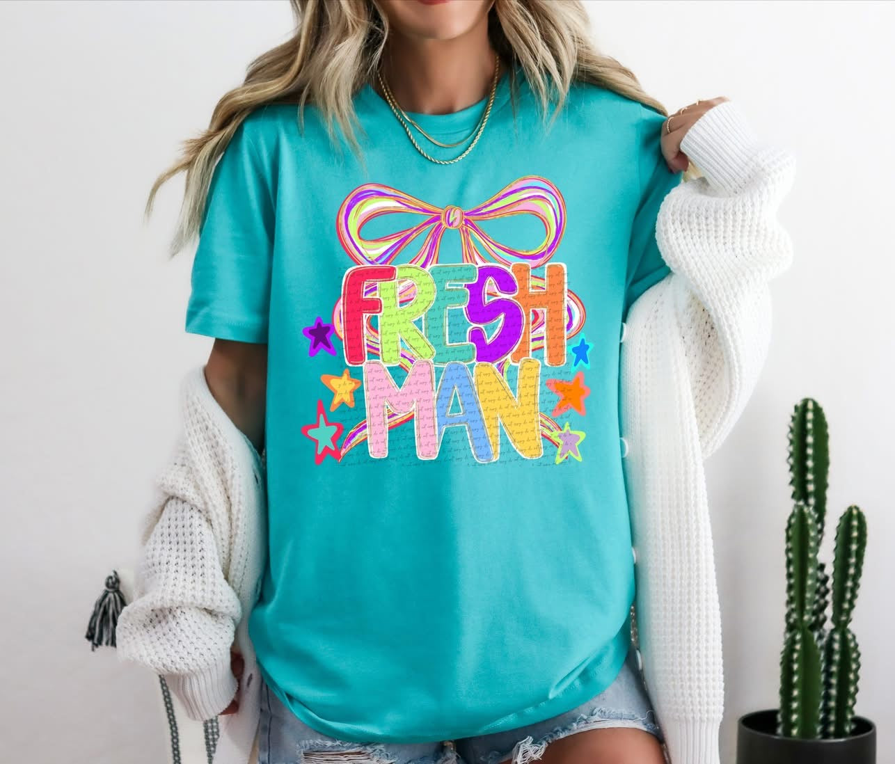 Grade Levels colorful with bow tee/tank