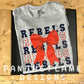 Stacked Rebels with bow Tee/Sweatshirt