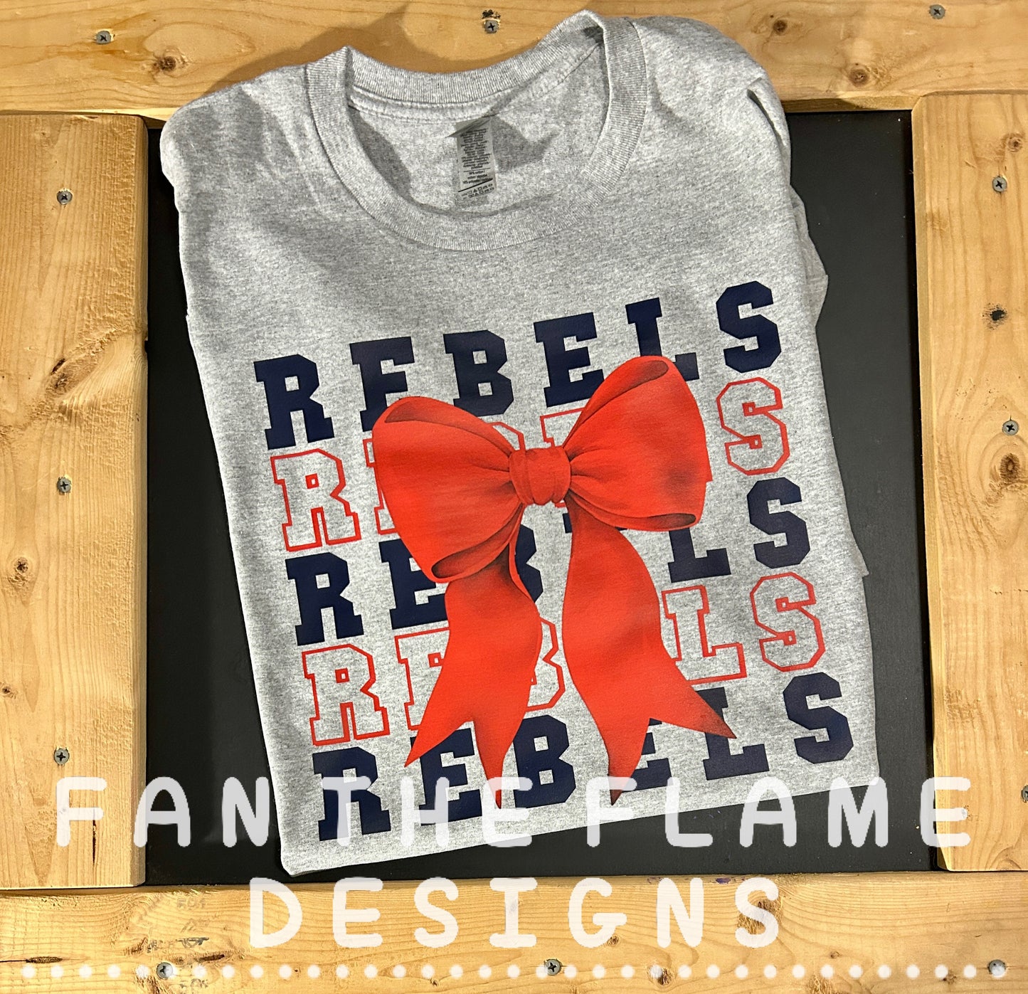 Stacked Rebels with bow Tee/Sweatshirt