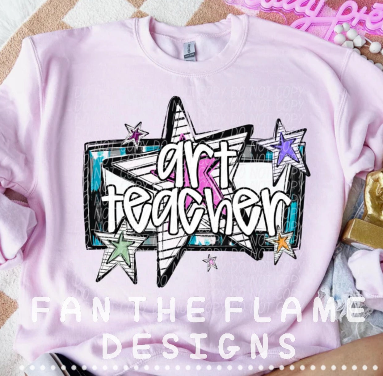 Teacher Stars tee/sweatshirt