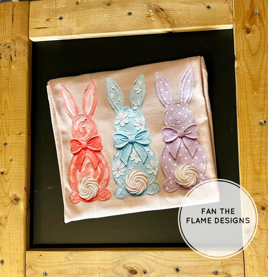 Brushstroke Bunny Trio Short/Long/Sweatshirt