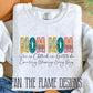 She is Clothed - patterned faux embroidery tee/sweatshirt