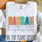 She is Clothed - patterned faux embroidery tee/sweatshirt