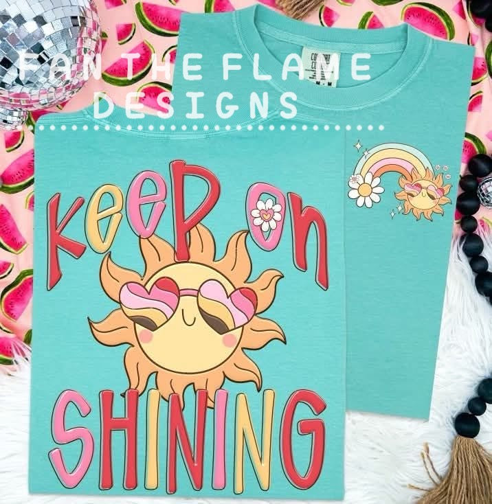 Keep on shining tee/sweatshirt