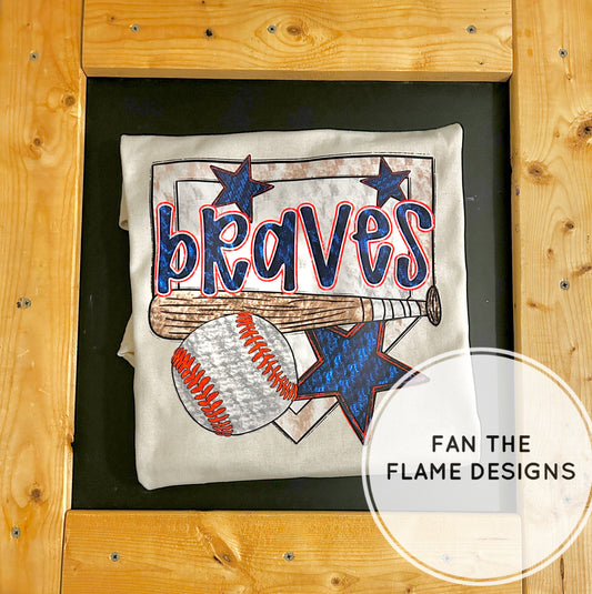 Braves with stars Short/Long/Sweatshirt