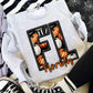 Faux Embroidered Pumpkin Filled State tee/sweatshirt