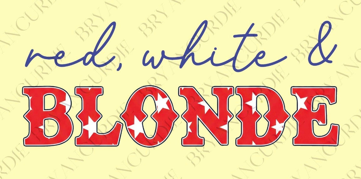 Red, White and Blonde