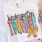 Teacher pencil bow tee/sweatshirt