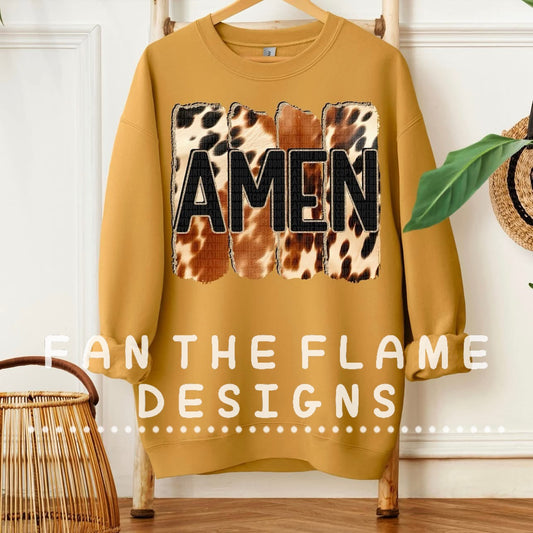 Amen cowhide Tee/Sweatshirt
