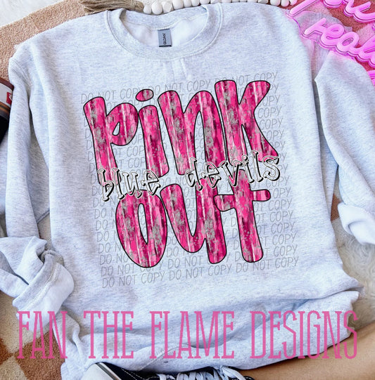 Pink Out Mascot tee/sweatshirt