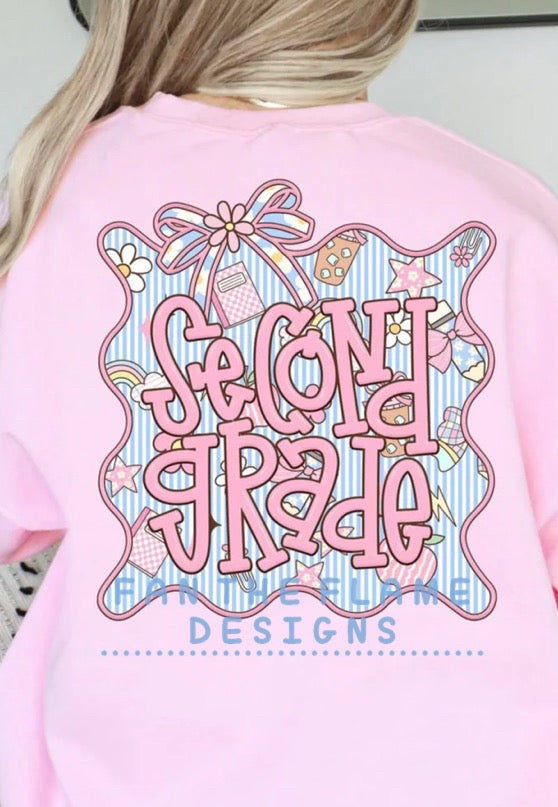 Seersucker frame Grade Levels tee/tank