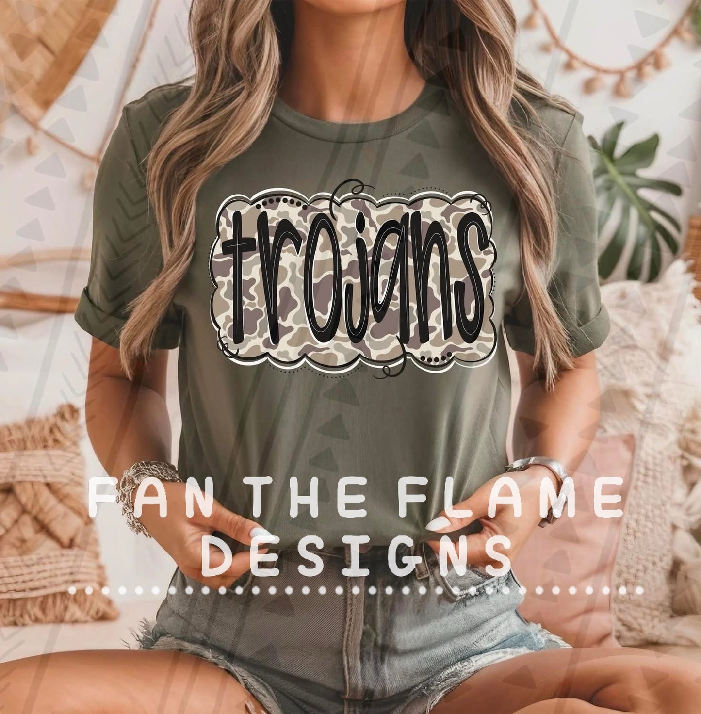 Camo black mascots Tee/Sweatshirt