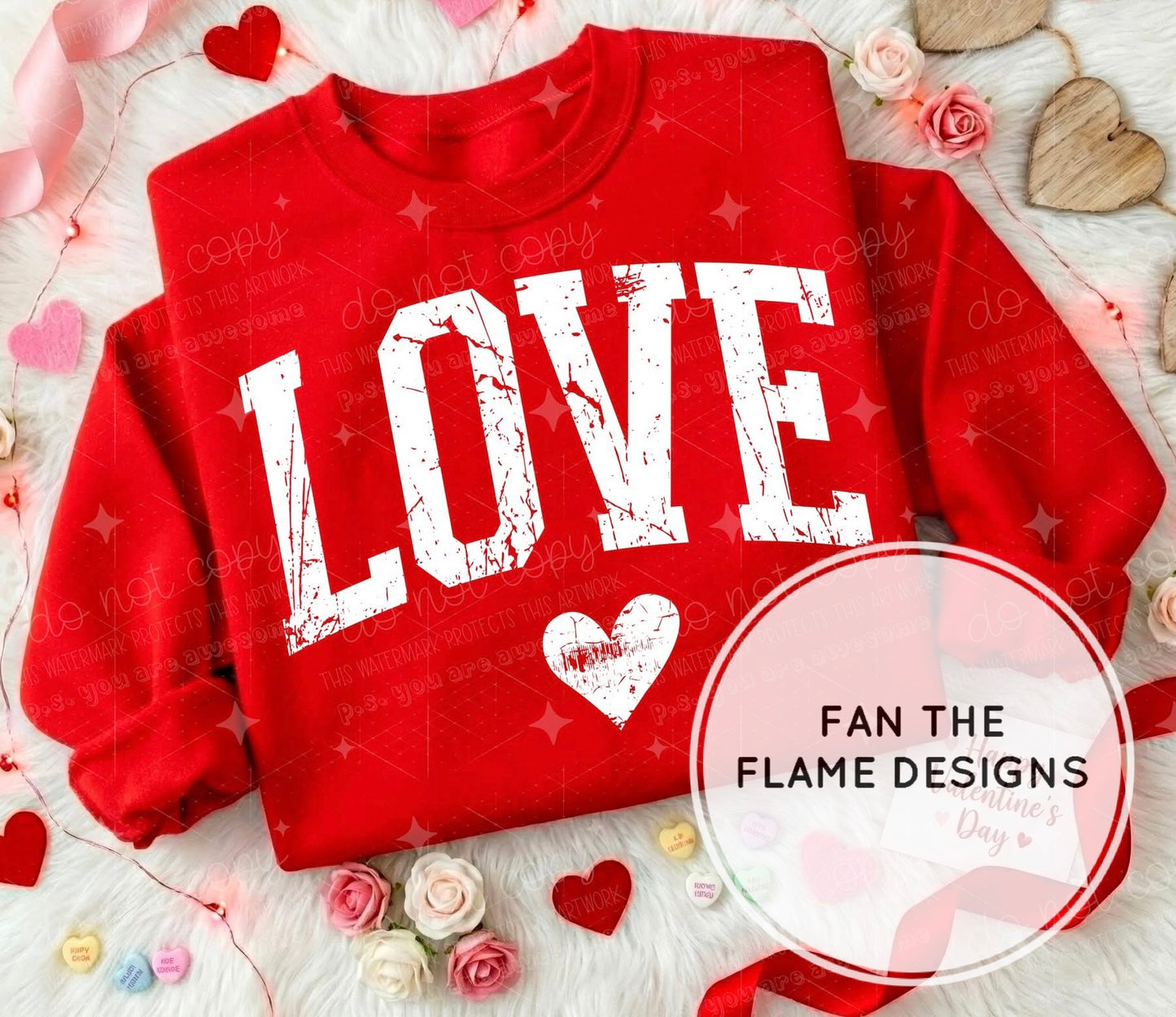 Screenprint Valentine Short/Long/Sweatshirt