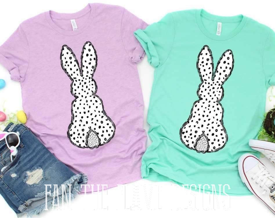 Bunny Dot Filled tee/sweatshirt