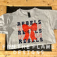 Stacked Rebels with bow Tee/Sweatshirt