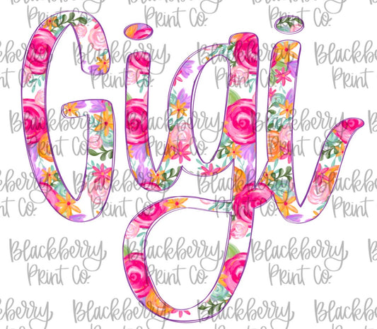 Pink Floral Gigi