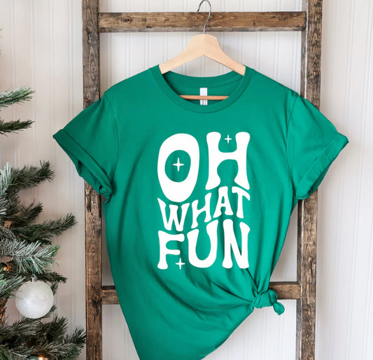 Retro Oh What Fun tee/sweatshirt