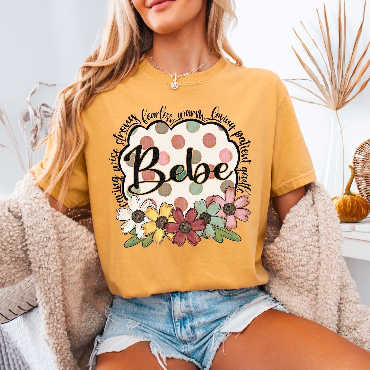 Flower & Polka Dot Names tee/sweatshirt