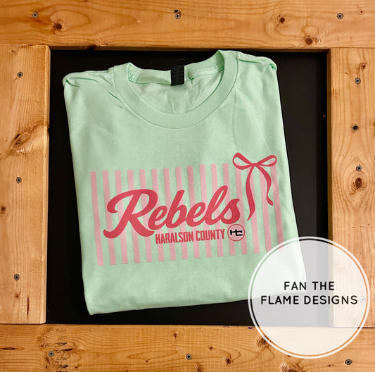 Pink Rebels with bow & logo
