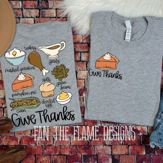 Give Thanks tee/sweatshirt