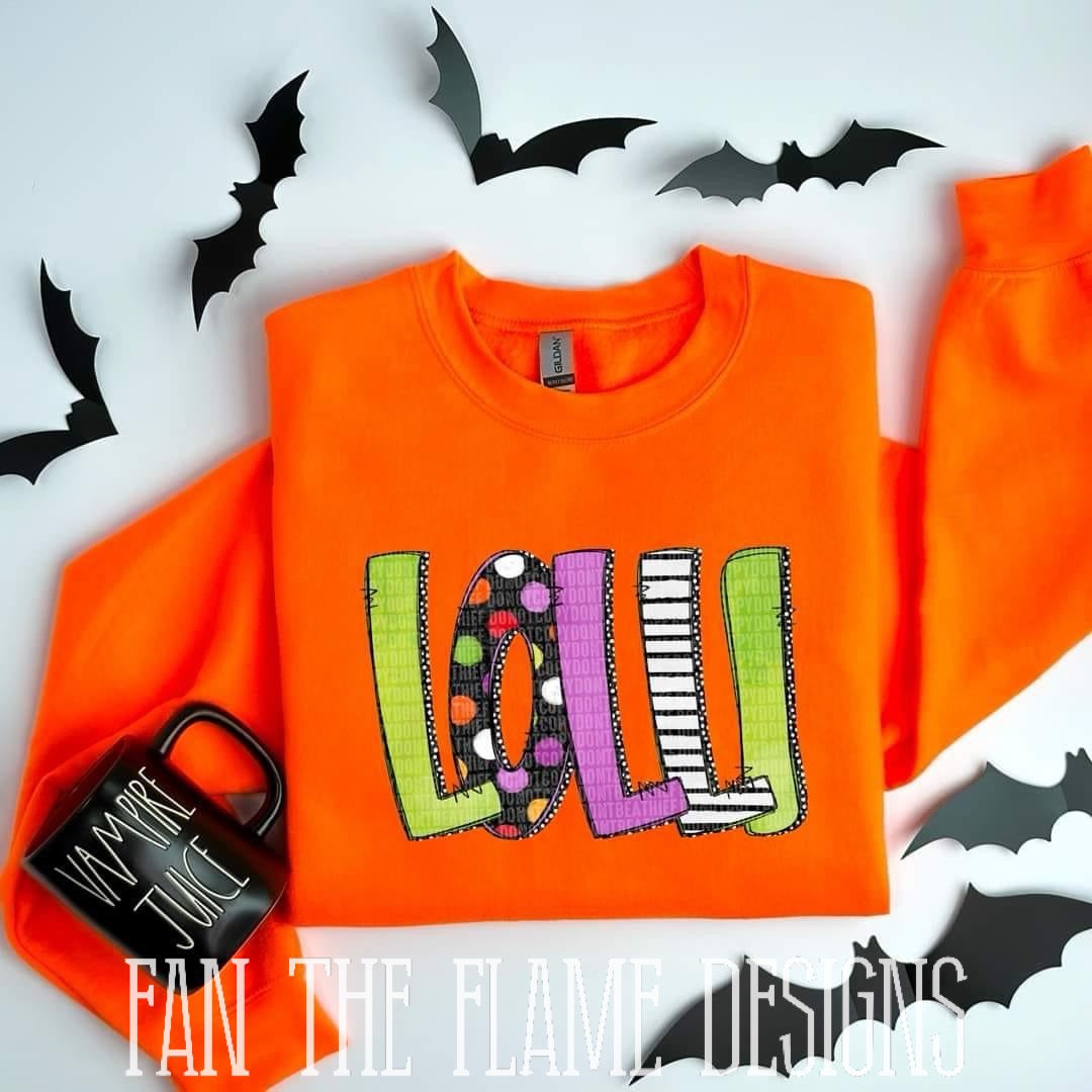 Halloween font tee/sweatshirt