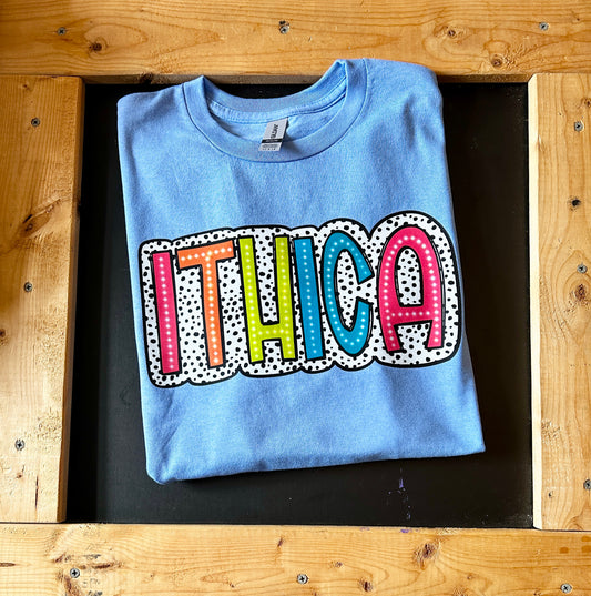 Ithica Colorful Dots tee/sweatshirt