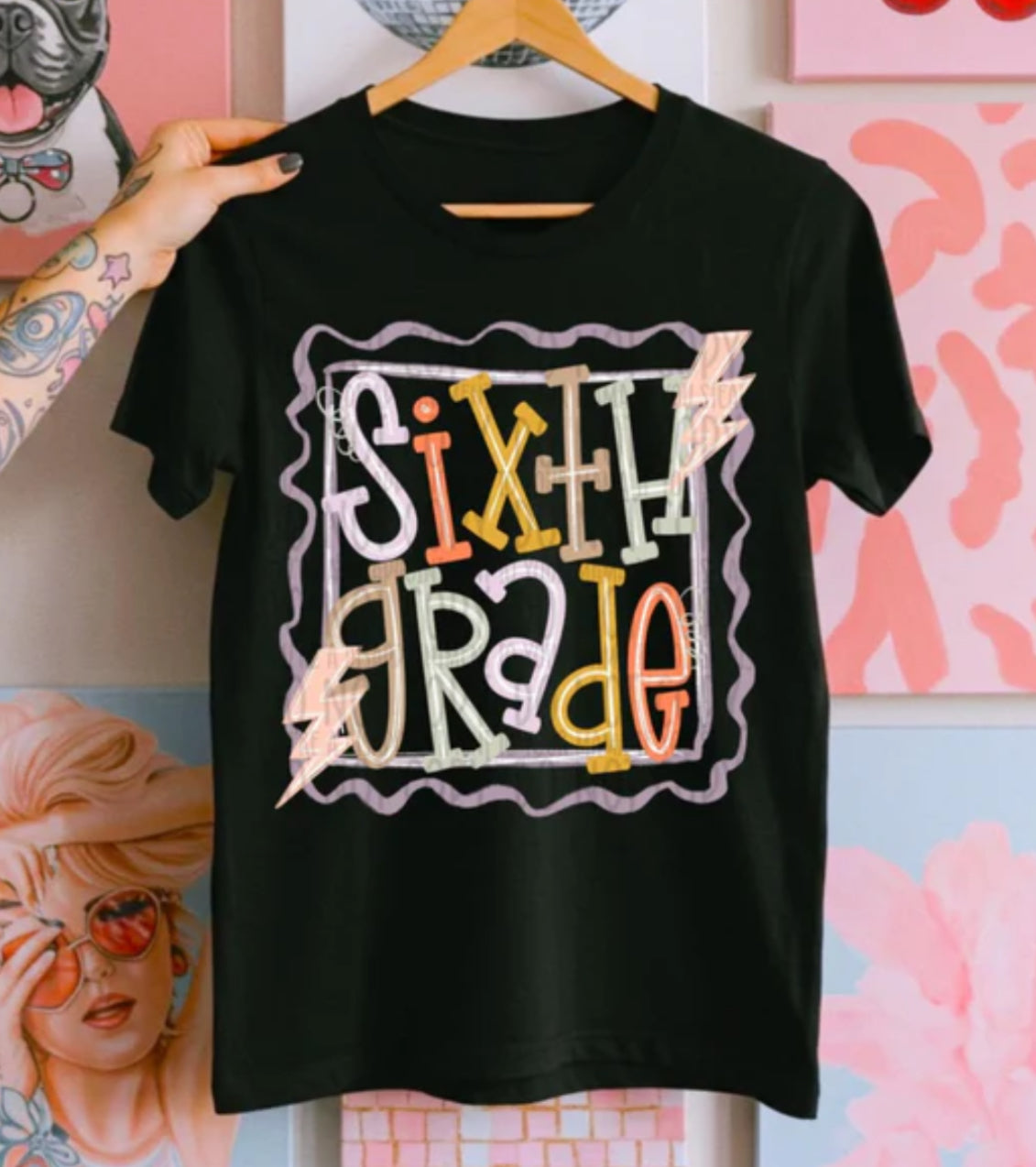 School Doodle Stamp tee/sweatshirt