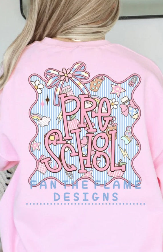 Seersucker frame Grade Levels tee/tank