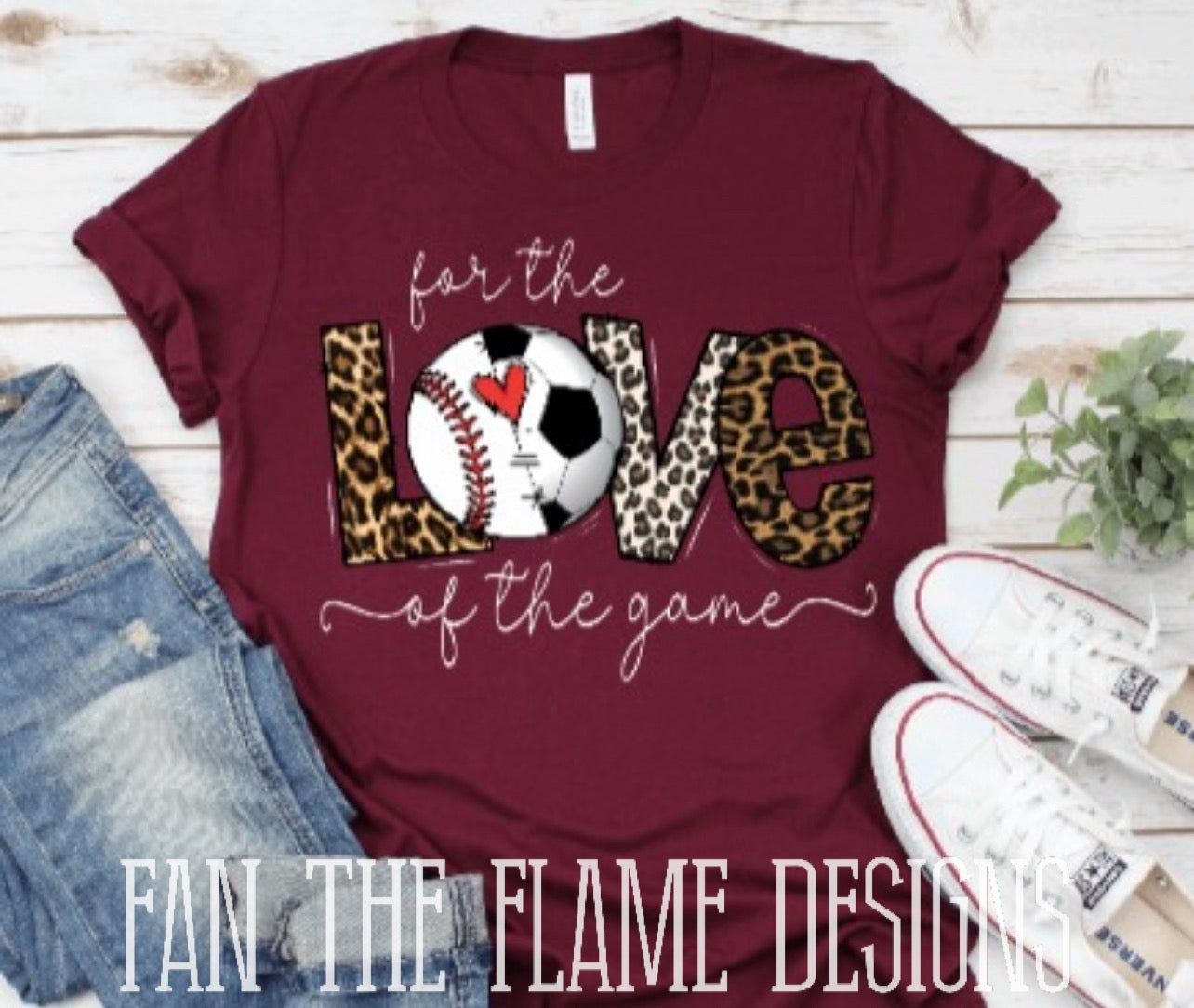 For the Love of the Game Soccer tee/sweatshirt