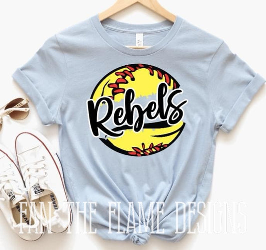 Rebels Softball tee/sweatshirt