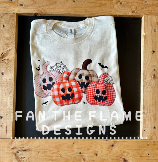 Happy Pumpkin Quad Tee/Sweatshirt