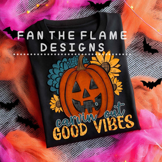 Carving Out Good Vibes Tee/Sweatshirt