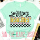 Teacher Pencil Font tee/sweatshirt