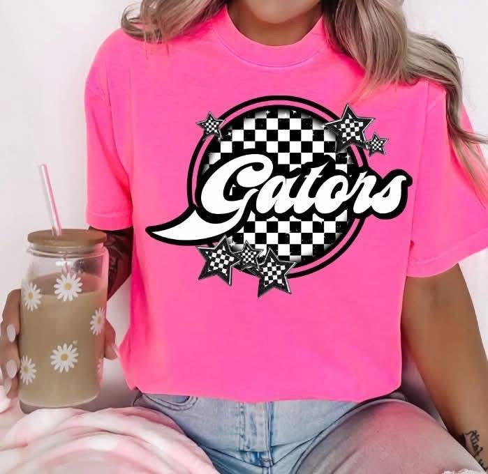 Checkered circle Mascots tee/sweatshirt