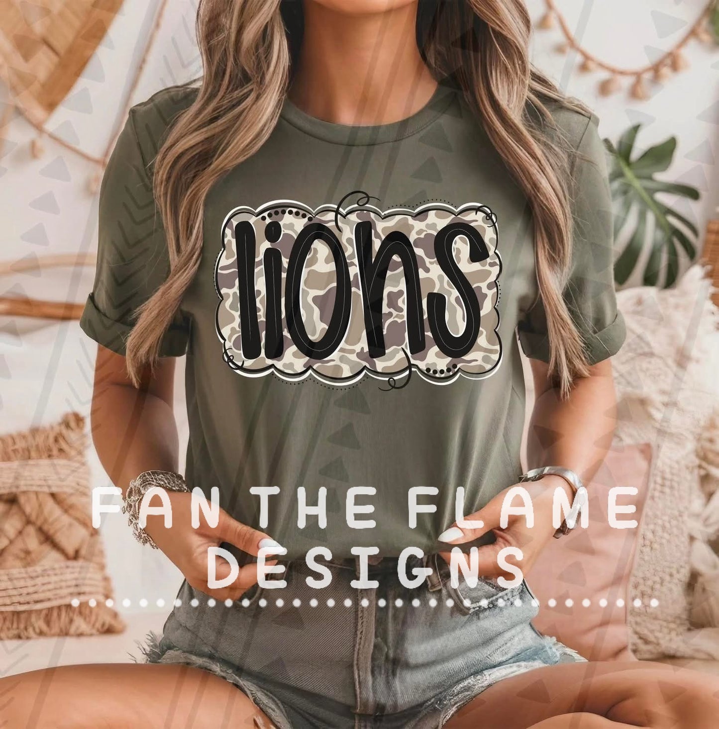 Camo black mascots Tee/Sweatshirt