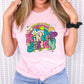 It’s a great day to teach retro rainbow tee/sweatshirt