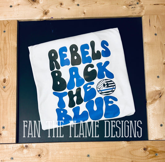 Rebels Back the Blue tee/sweatshirt