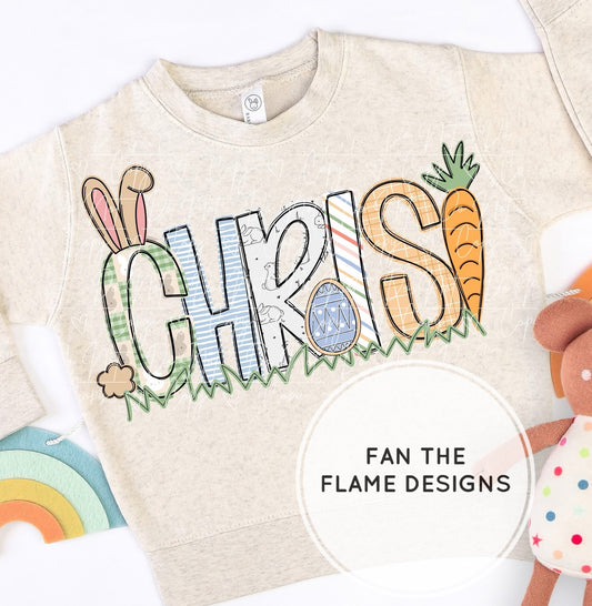 Personalized Easter Alpha Short/Long/Sweatshirt