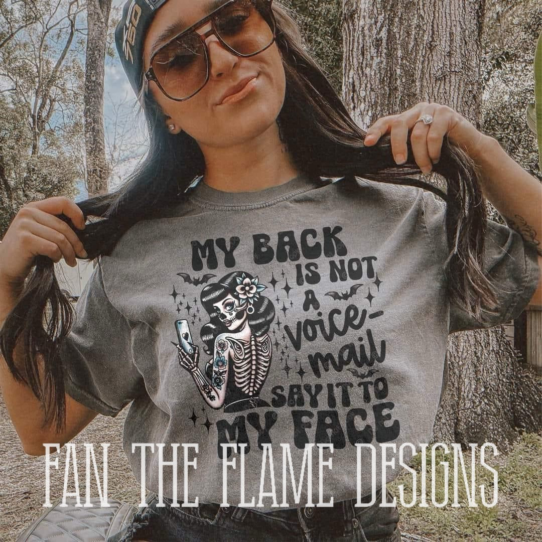 My back is not a voicemail tee/sweatshirt