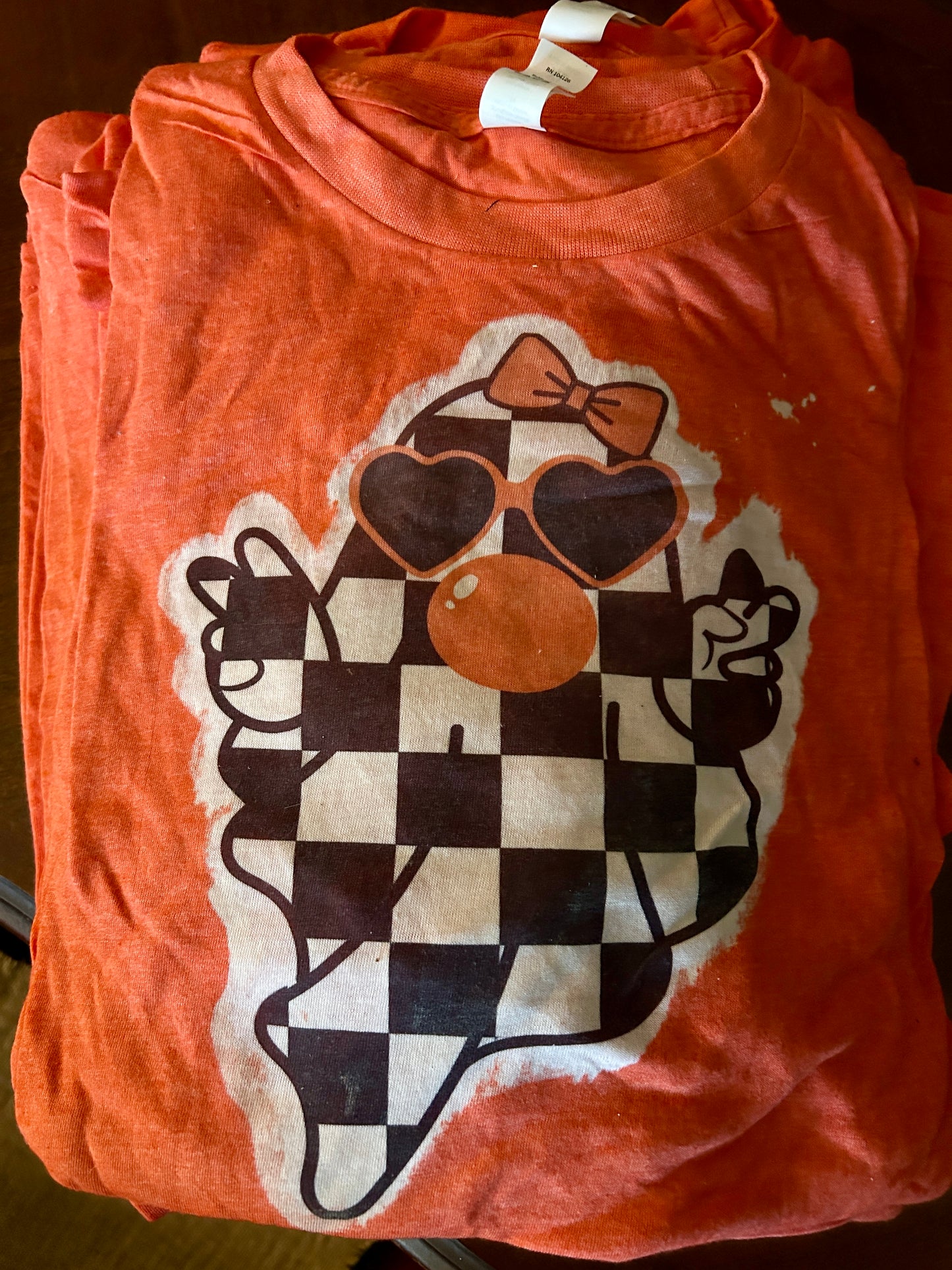 Checkered Bubble Ghost tee