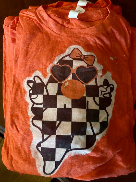 Checkered Bubble Ghost tee