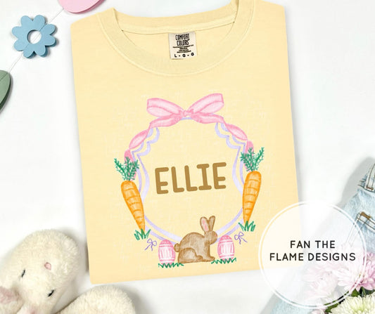 Personalized Coquette Easter Arch Short/Long/Sweatshirt