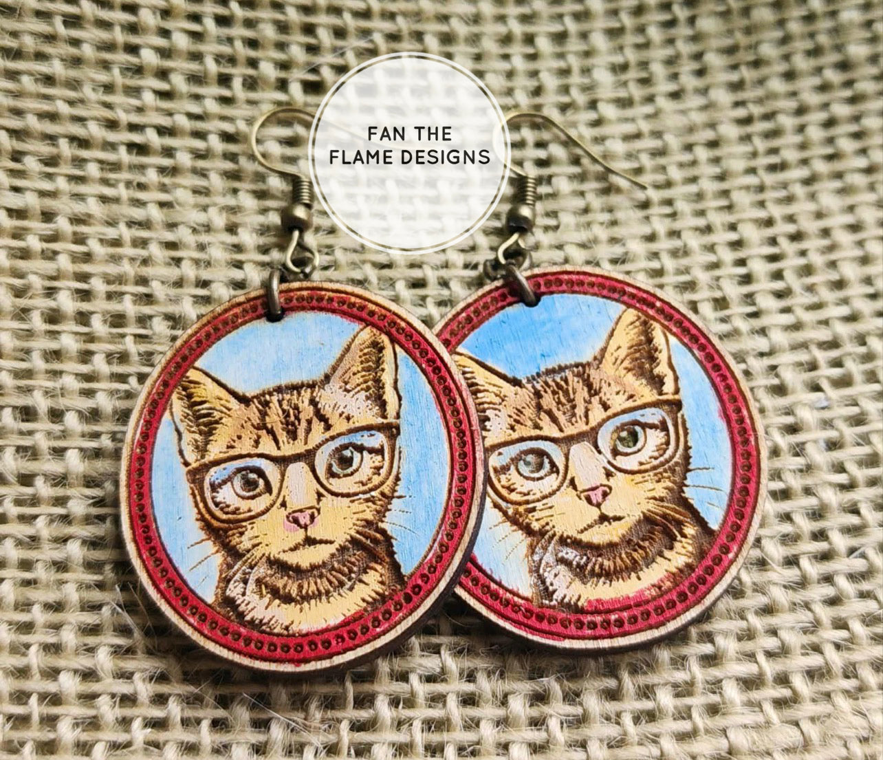 Animals with glasses Earrings