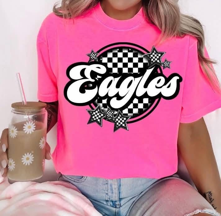 Checkered circle Mascots tee/sweatshirt