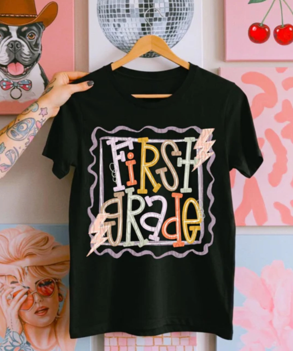 School Doodle Stamp tee/sweatshirt