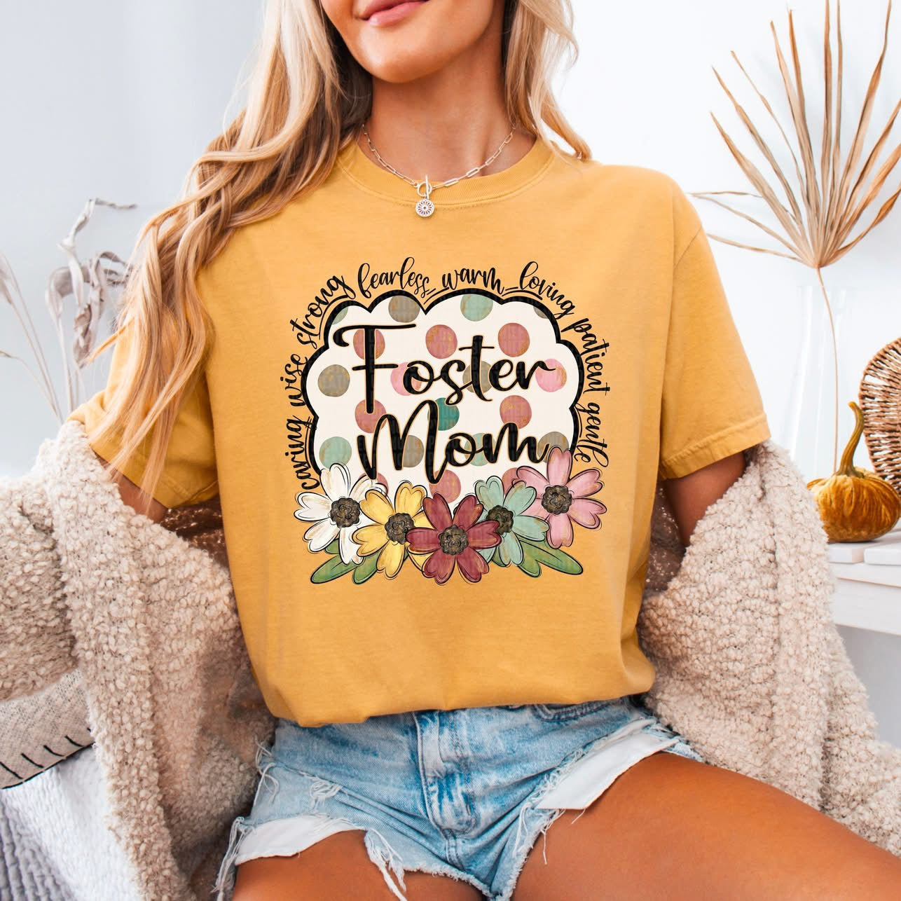 Flower & Polka Dot Names tee/sweatshirt