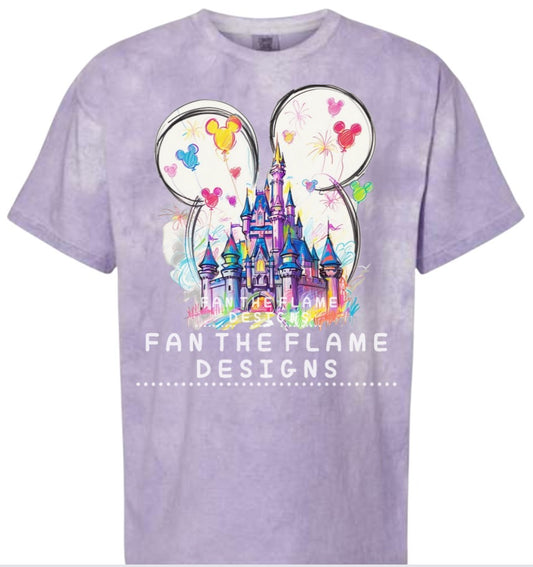 Watercolor Magic Kingdom Tee/Sweatshirt